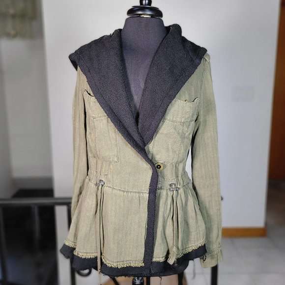 Free People Jackets & Blazers - Free People Utility Drawstring Hooded Jacket